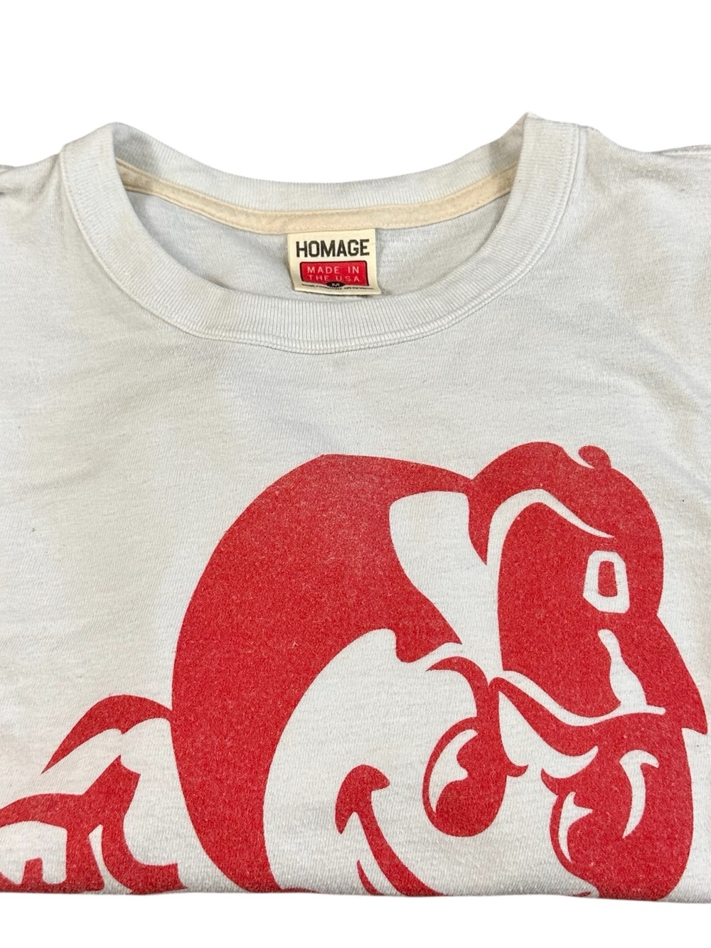 HOMAGE Ohio State Buckeyes Cropped Long Sleeve Tee Medium USA Made